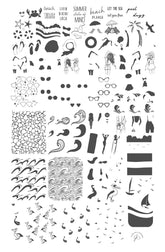 Beach Day (CjS-159) - Clear Jelly Stamping Plate